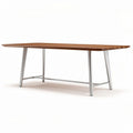 Wooden dining table with metal legs 180 x 90 x 75cm for modern interiors