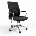 Office chair with ergonomic design fabric upholstery and adjustable height 50 x 60 x 100cm