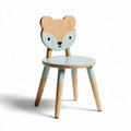 Wooden children's chair with bear design suitable for playrooms 35 x 30 x 60cm